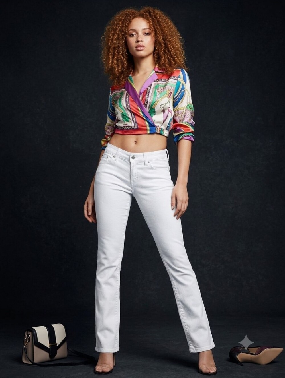 THE Lexie Petite/7 For All White Denim Jeans Stretch Size 27 Slim Skinny  (M-29)